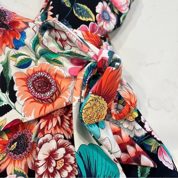 Johnny Was Floral Mirror & Evening Palace Wrap One Piece Swimsuit Sm - Picture 6 of 13